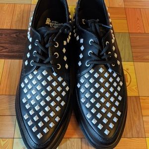 Dr Martens black stud shoes